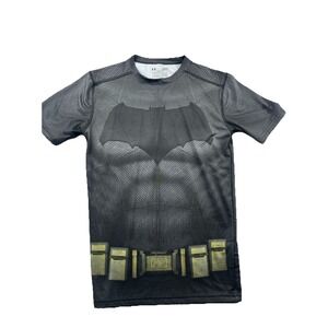 Under Armour Alter Ego Batman Men's Gray T Shirt Compression Sz L Superhero